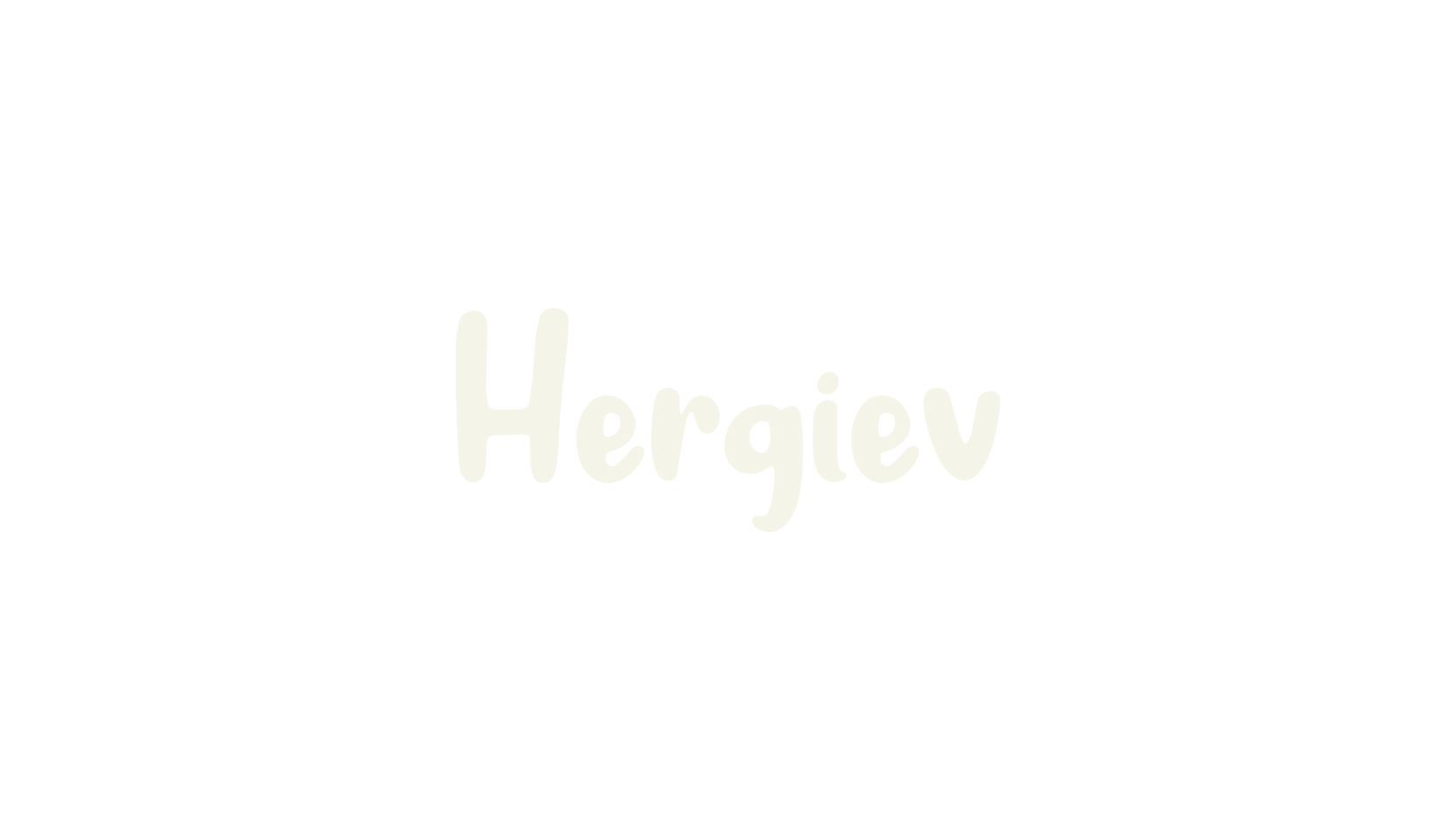 Hergiev, cute font preview