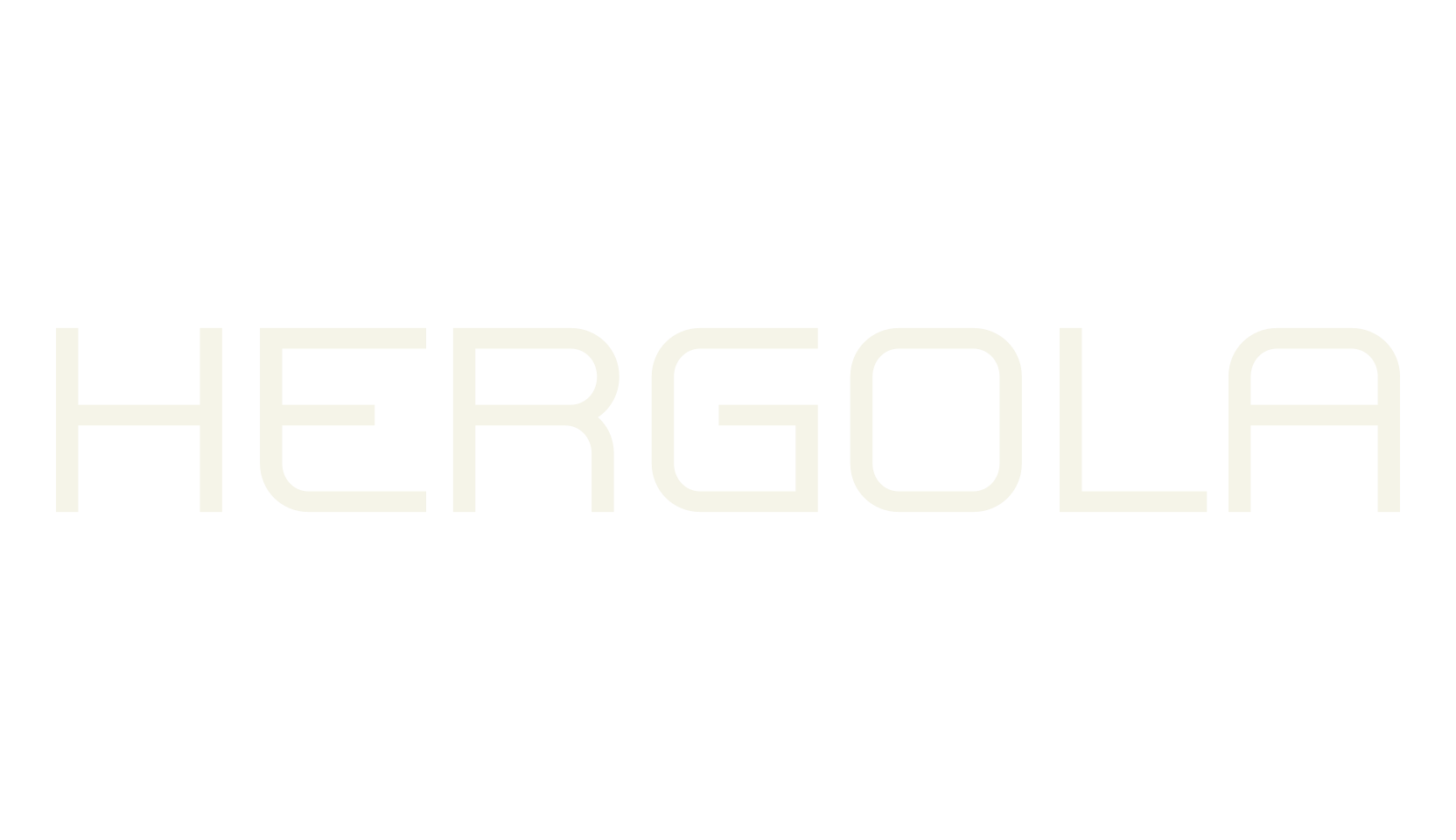 Hergola, futuristic font preview