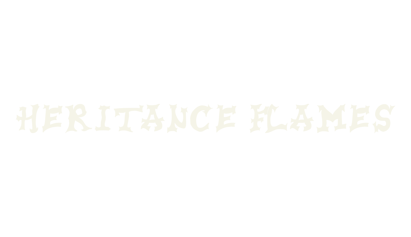 Heritance Flames, graffiti font preview