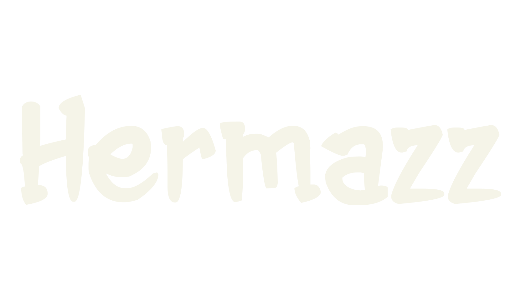 Hermazz, cartoon font preview