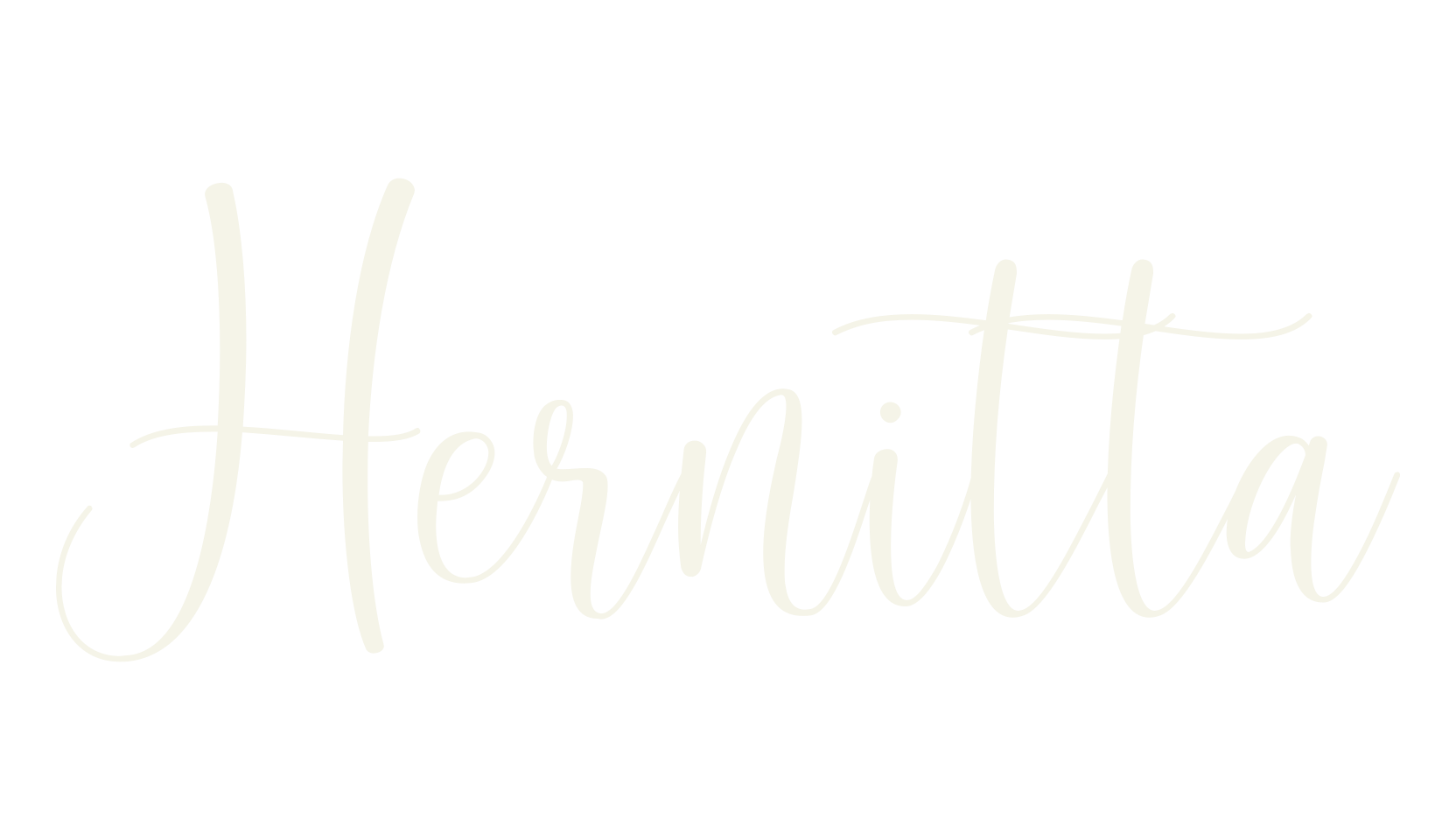 Hernitta, cursive font preview
