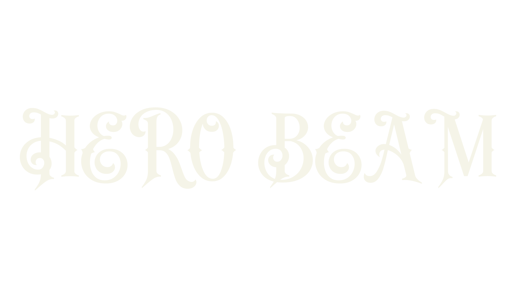 HERO BEAM, display market font preview