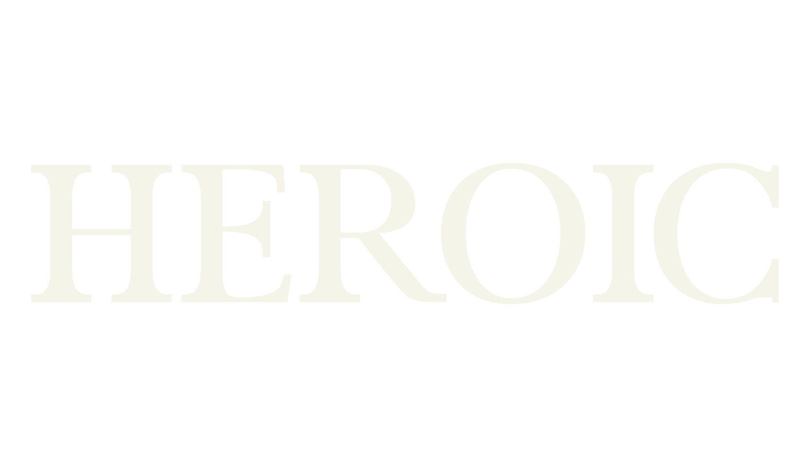 HEROIC, serif font preview