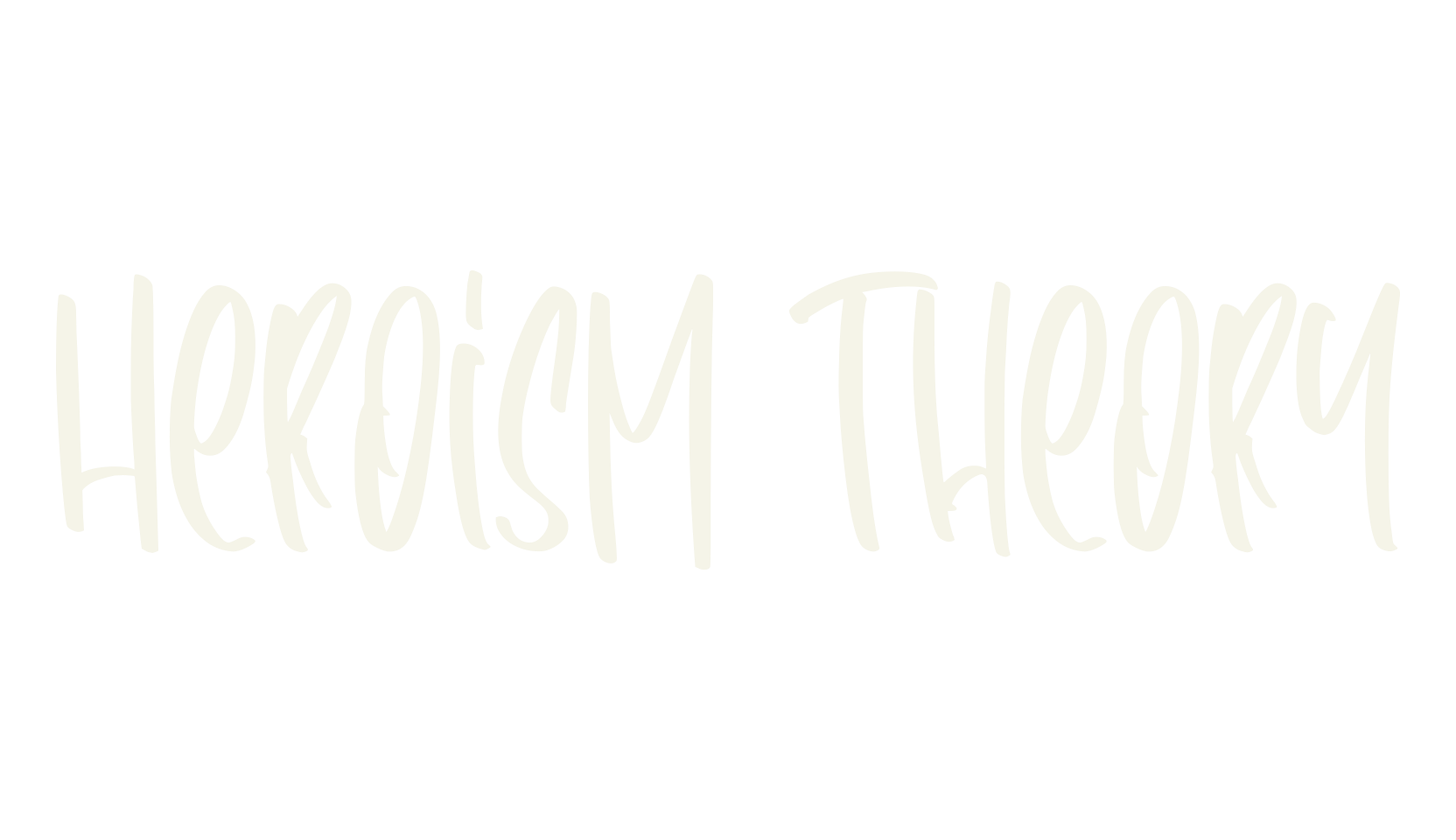 Heroism Theory, calligraphy font preview