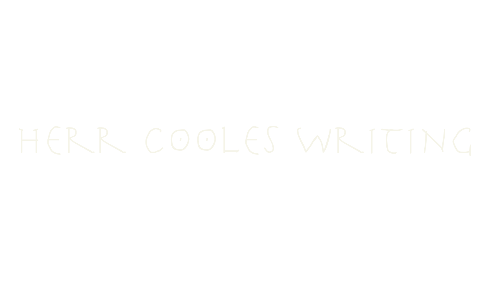 Herr Cooles Writing, handwritten font preview