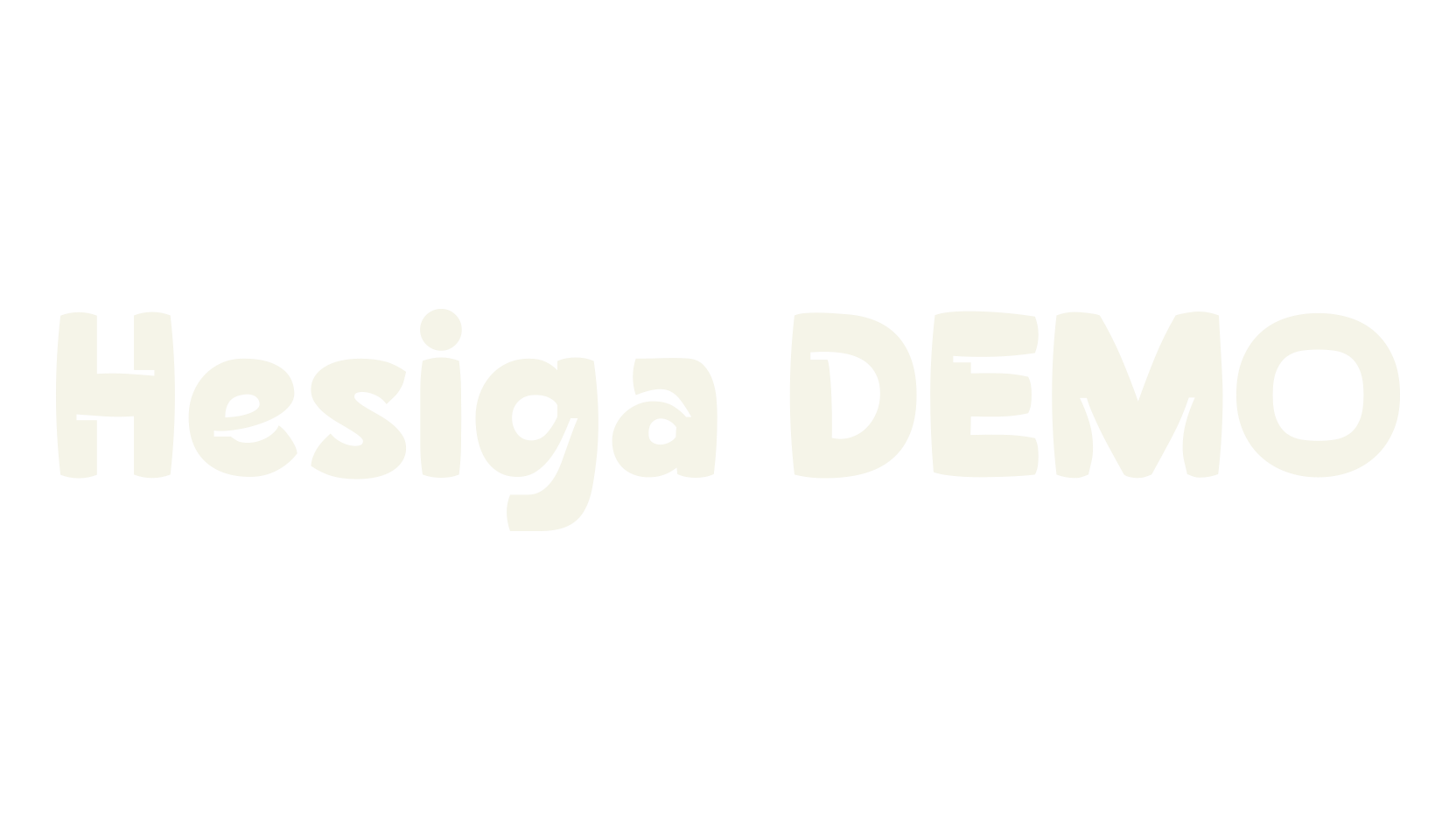 Hesiga DEMO, fun font preview