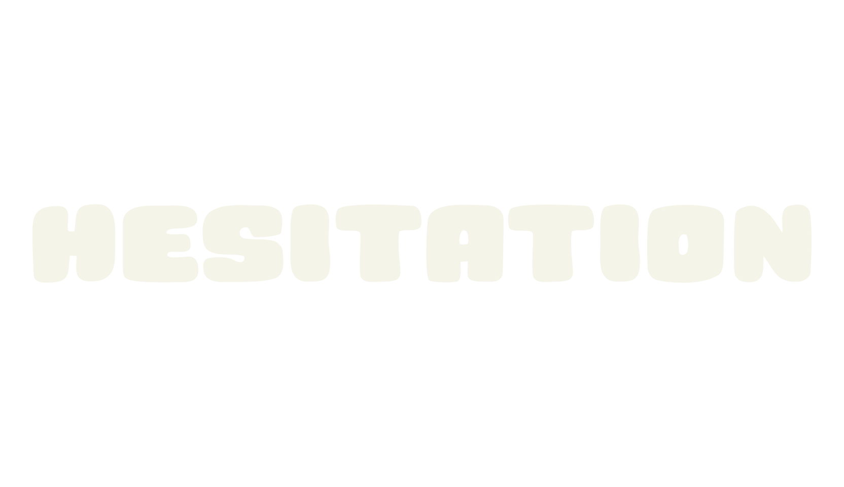 Hesitation, graffiti font preview