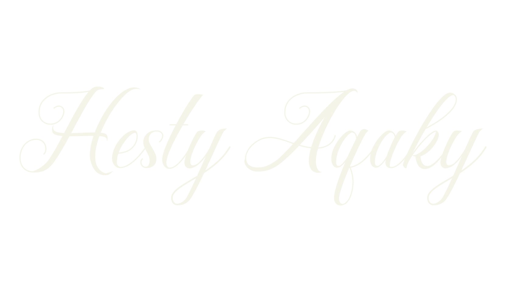 Hesty Aqaky, calligraphy font preview