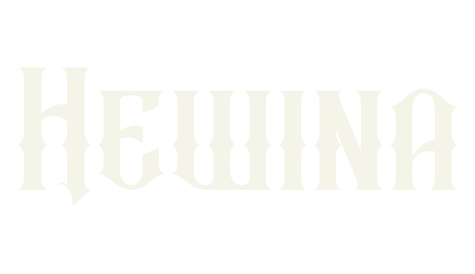 Hewina, tattoo font preview