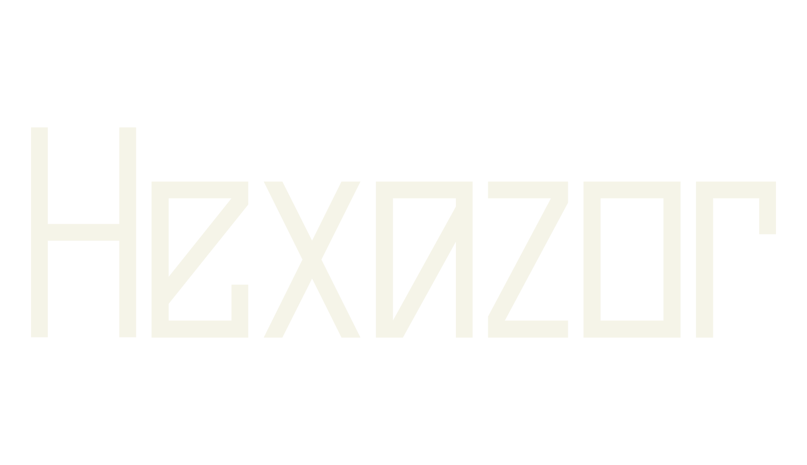Hexazor, futuristic font preview