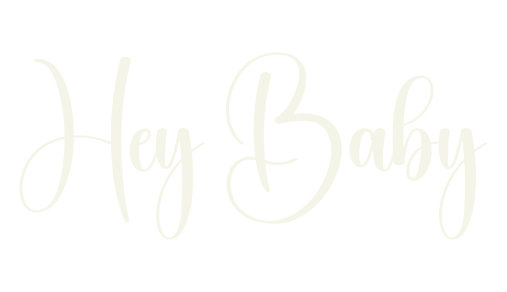 Hey Baby, calligraphy font preview