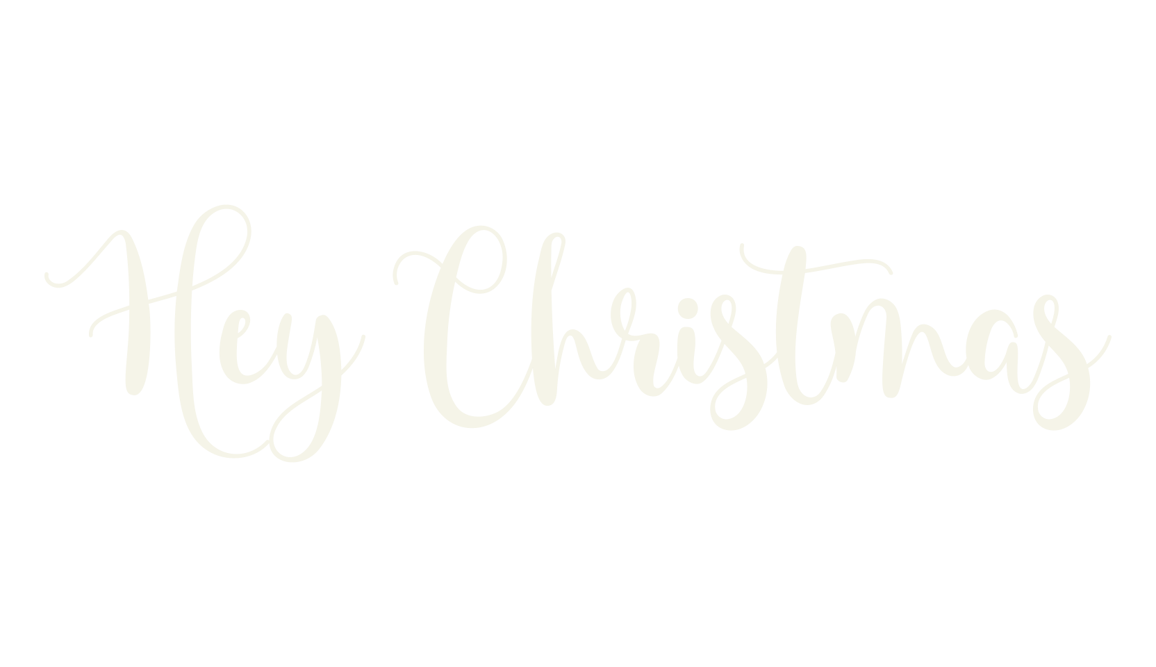 Hey Christmas, cursive font preview