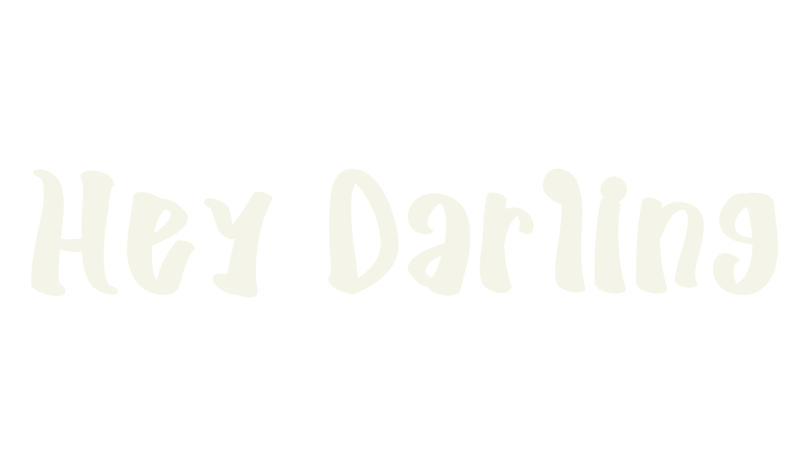 Hey Darling, cartoon font preview