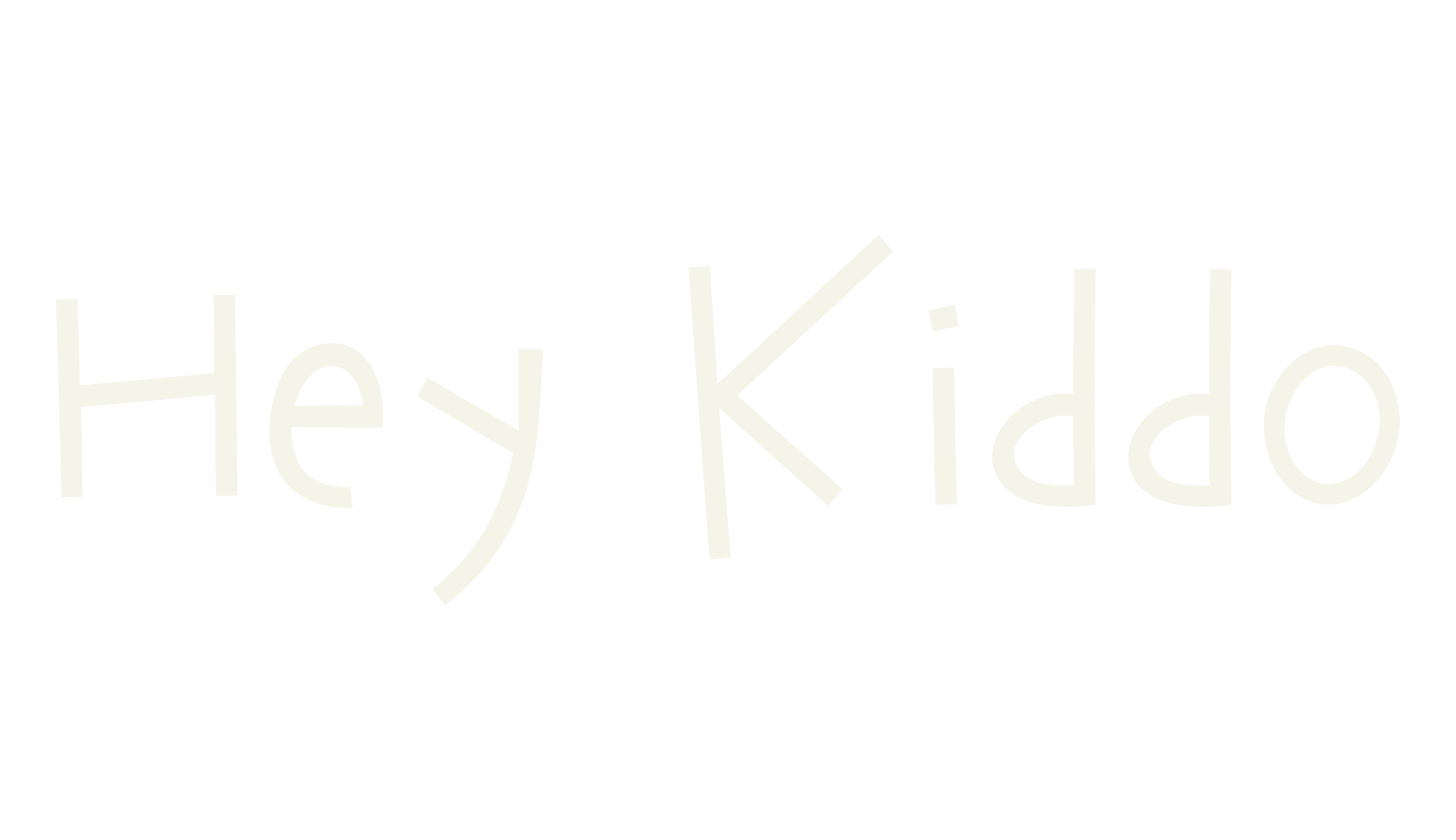 Hey Kiddo, children font preview