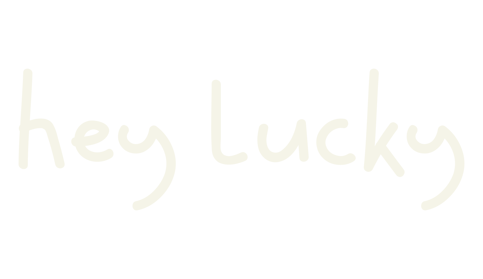 Hey Lucky, handwritten font preview
