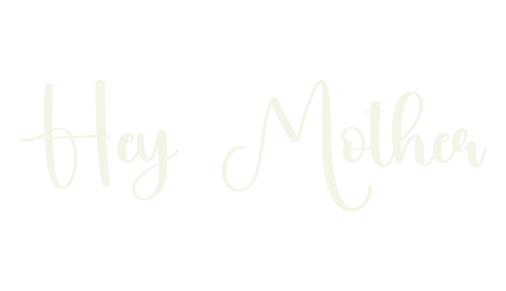 Hey Mother, calligraphy font preview