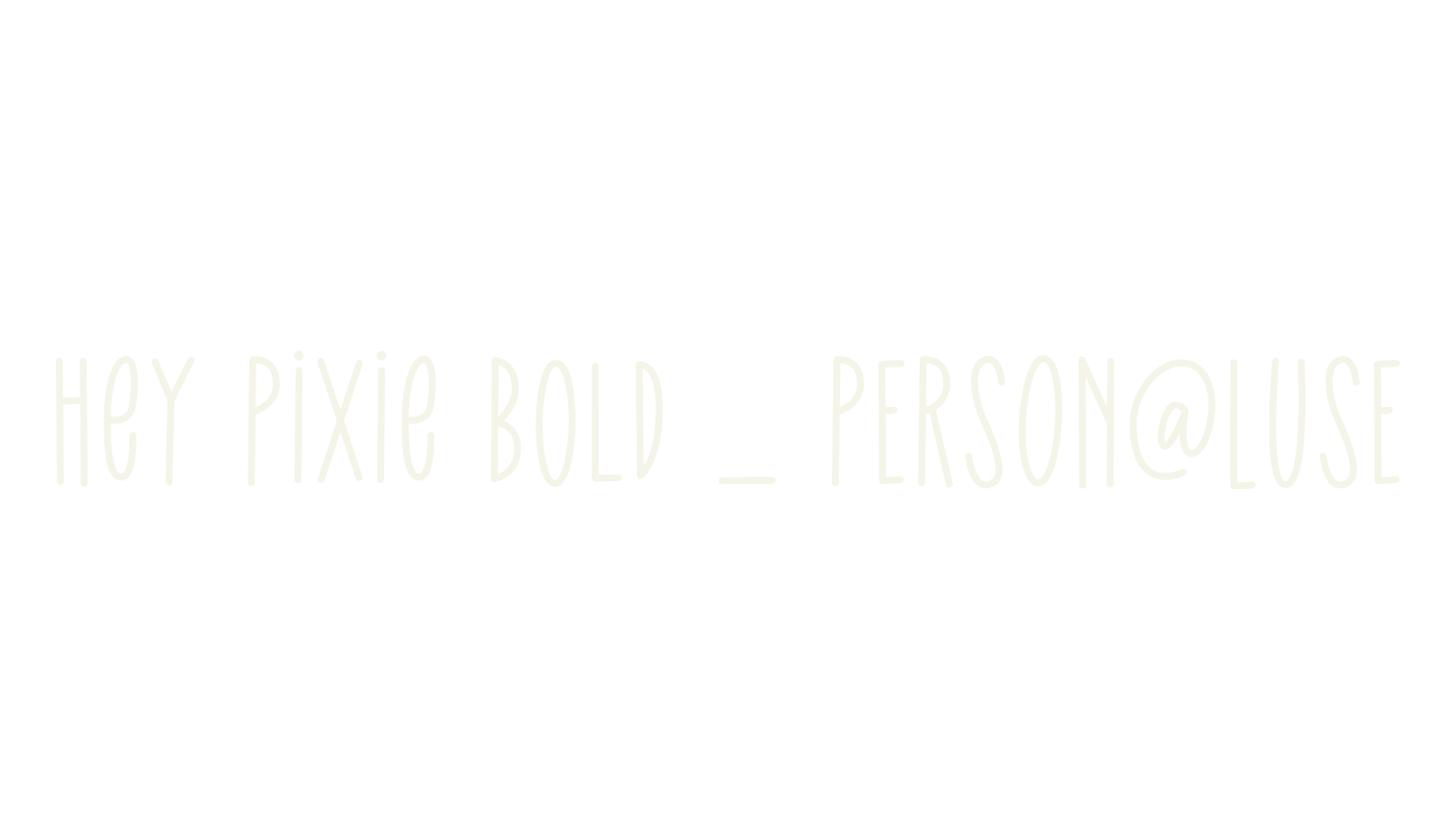 Hey Pixie Bold _ PERSONALUSE, stylish font preview