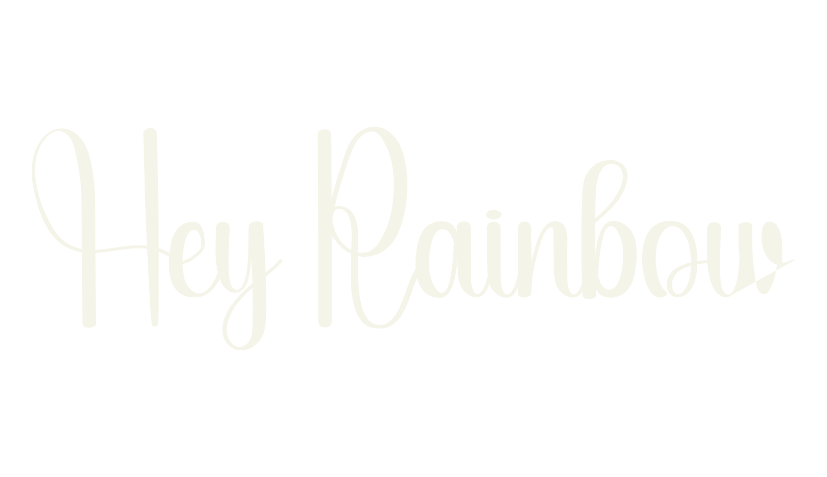 Hey Rainbow, fashion script font preview