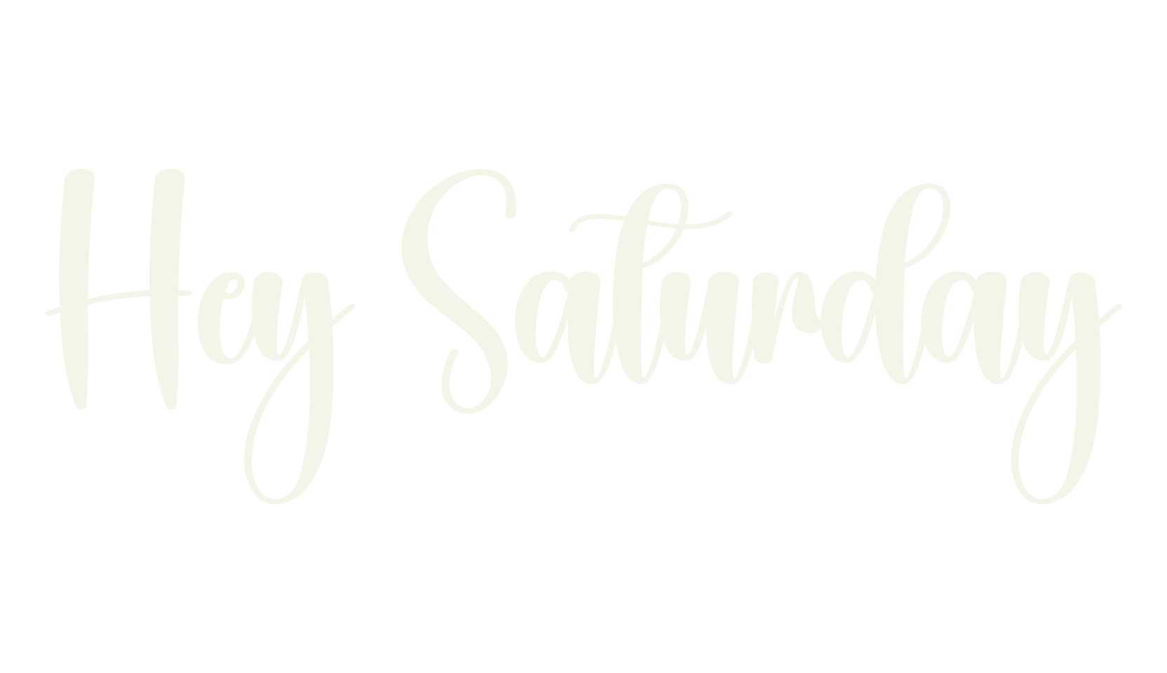 Hey Saturday, calligraphy font preview