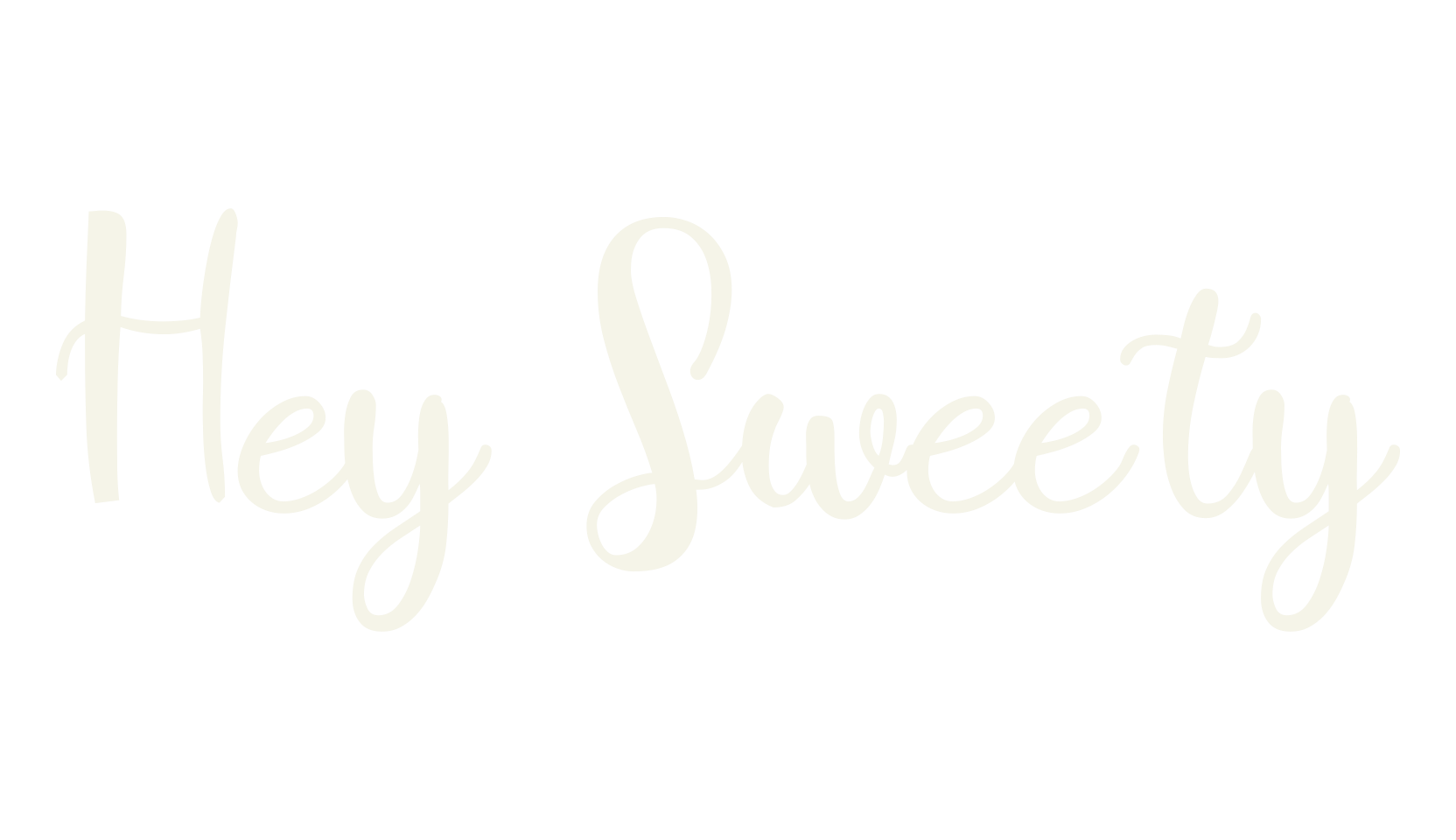 Hey Sweety, calligraphy font preview