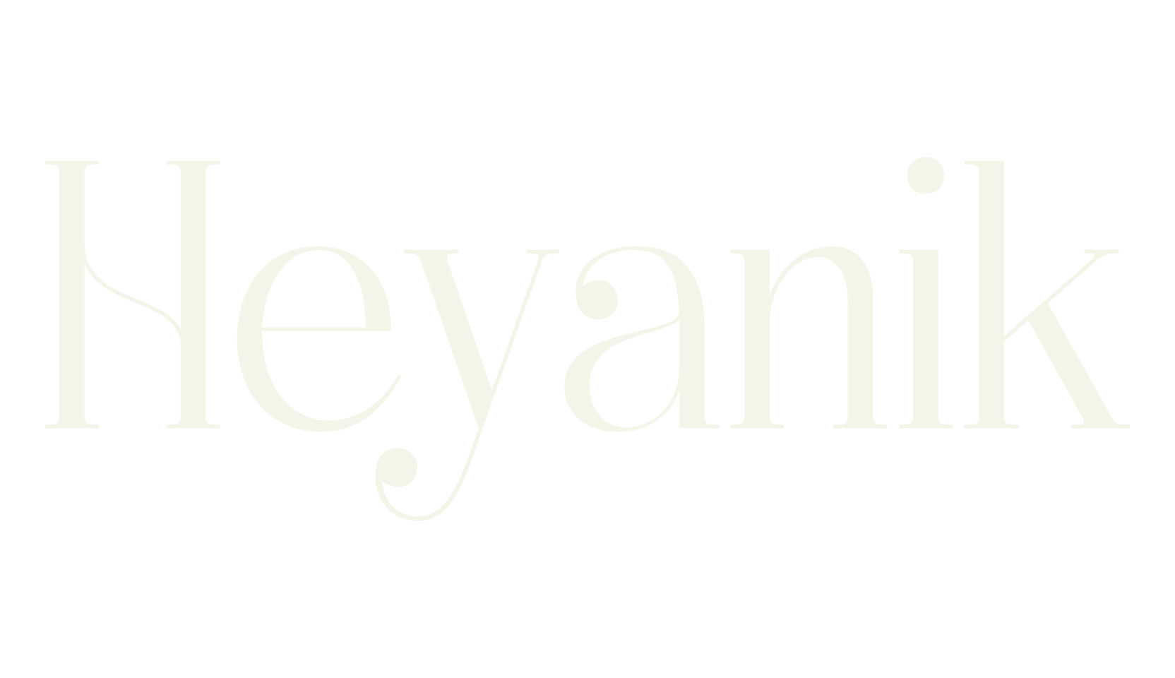 Heyanik, serif font preview