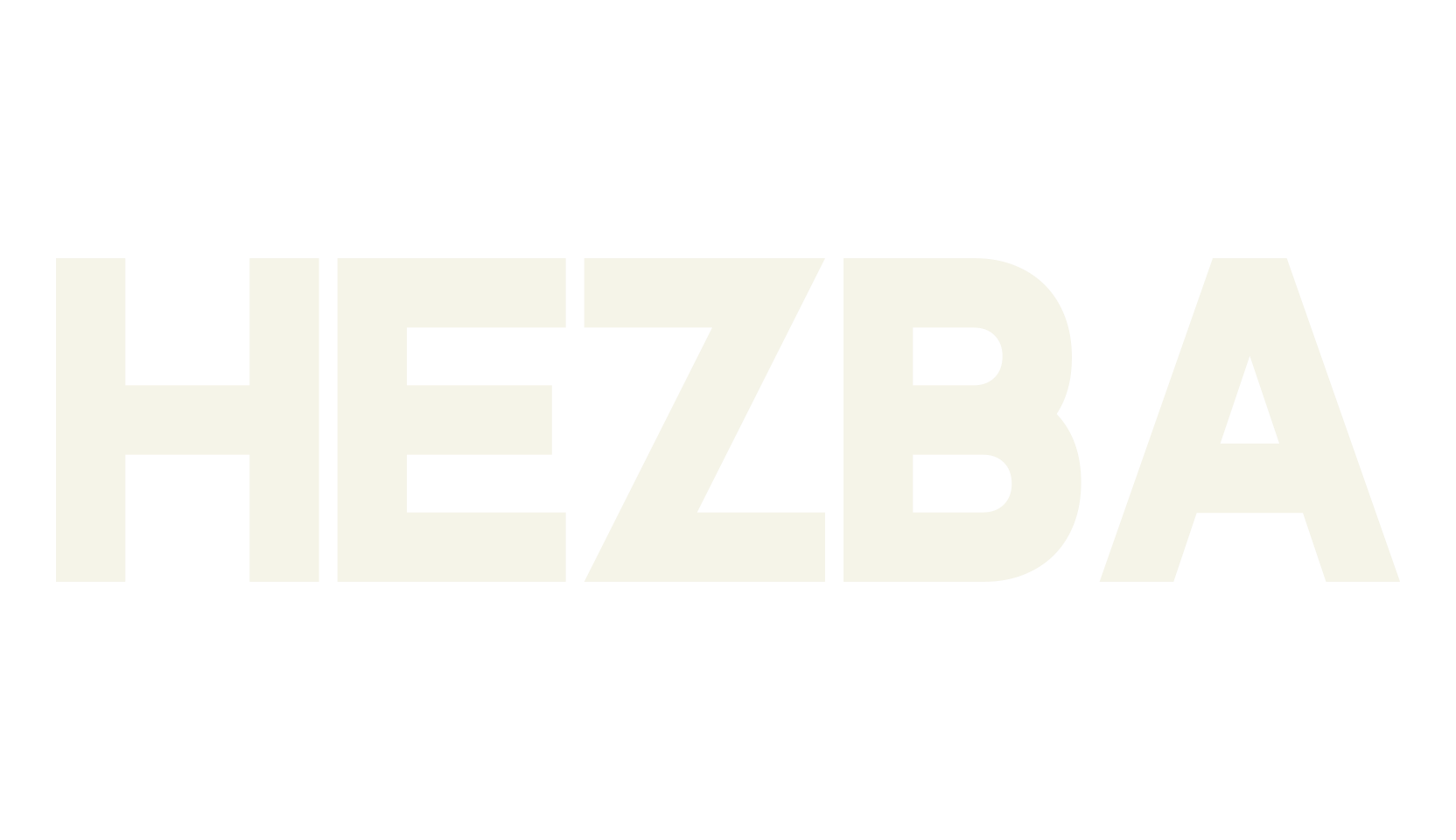 HEZBA, sans serif font preview
