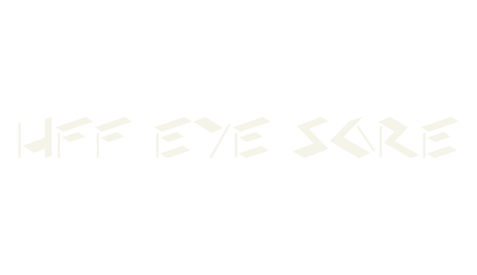 HFF Eye Sore, bizarre font preview
