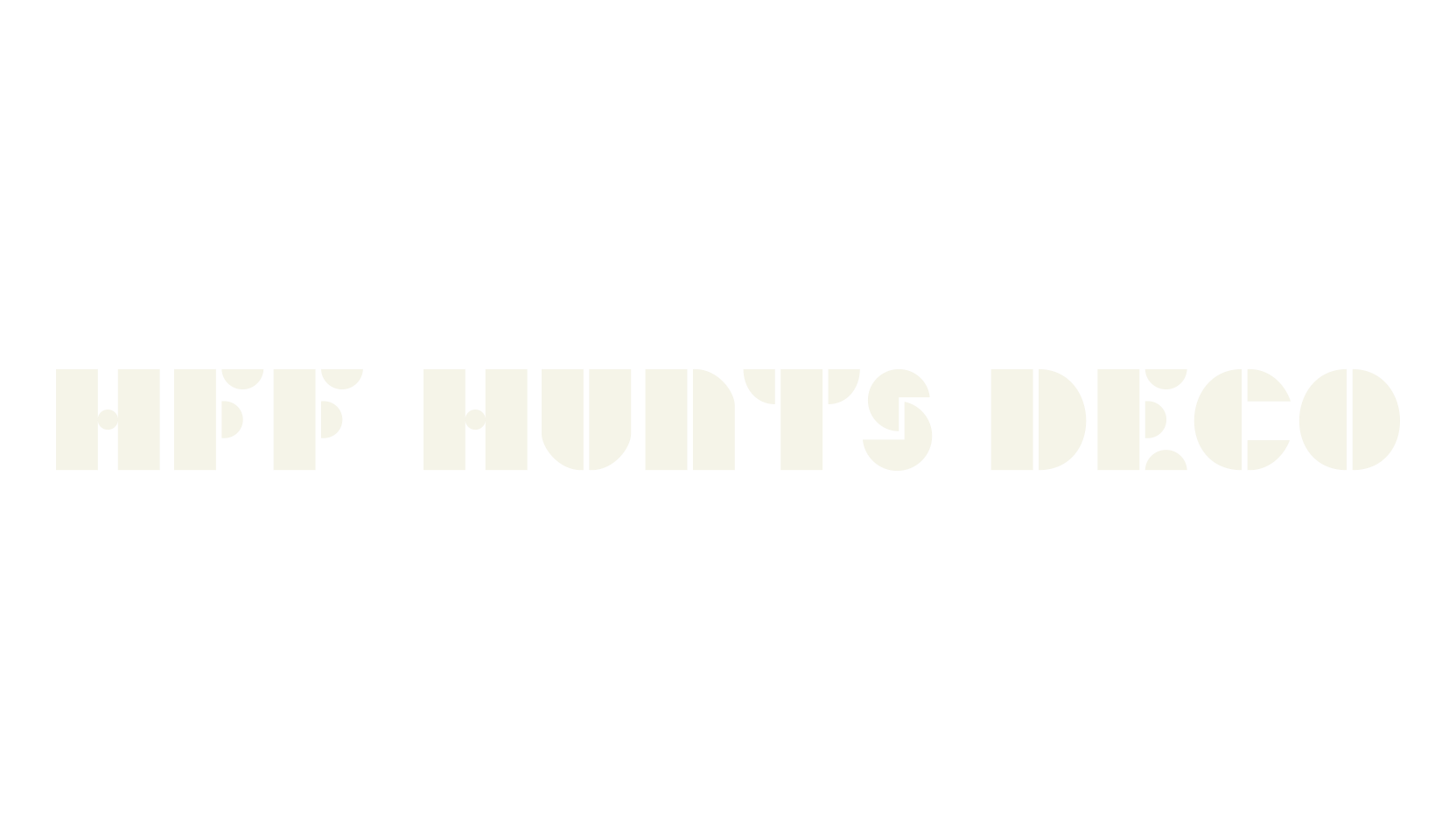 HFF Hunts Deco, art deco font preview