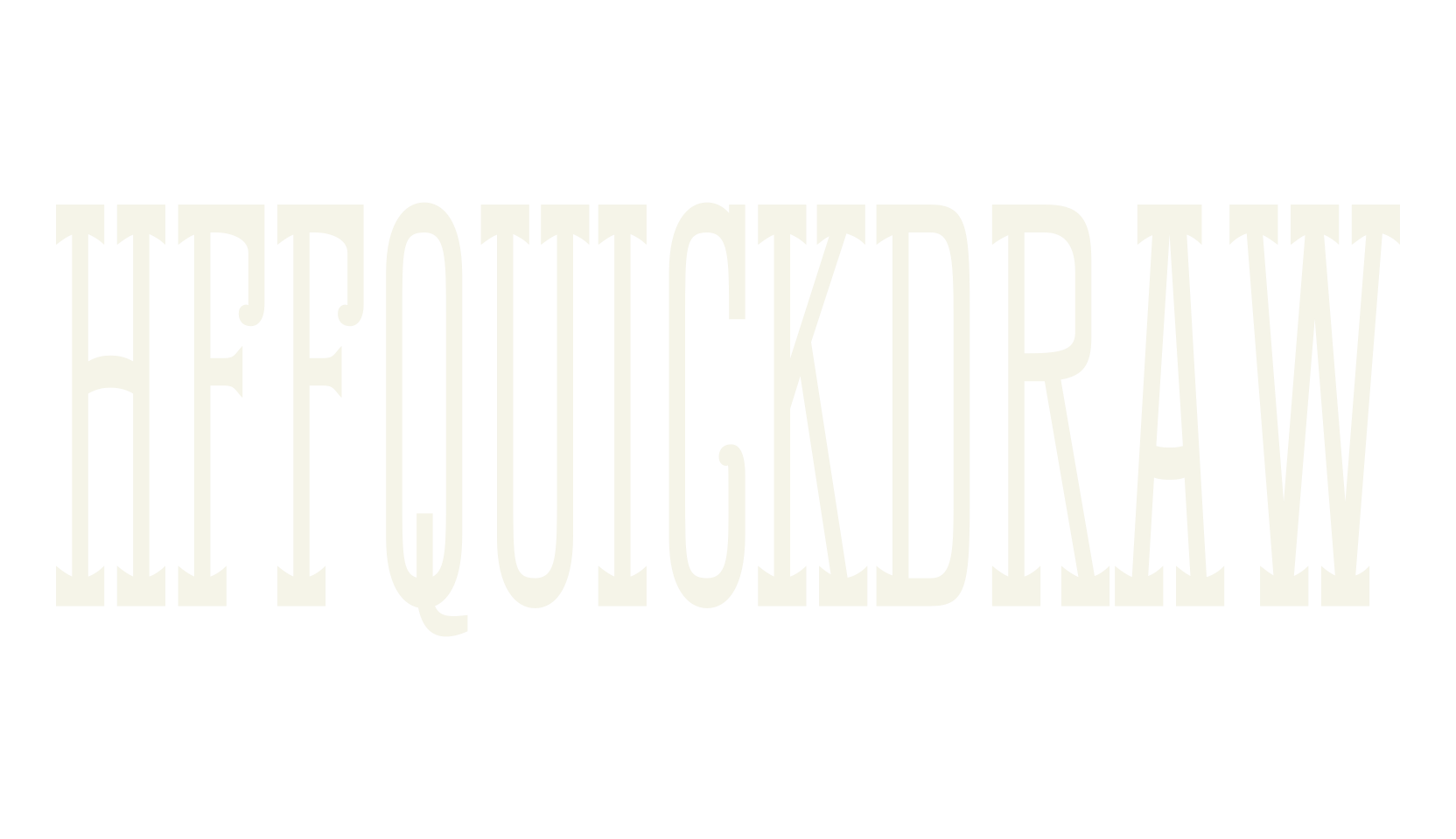 HFFQuickDraw, wild west font preview