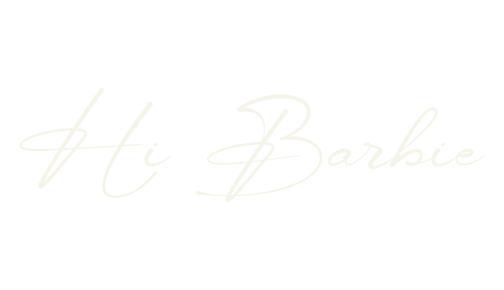 Hi Barbie, handwriting font preview