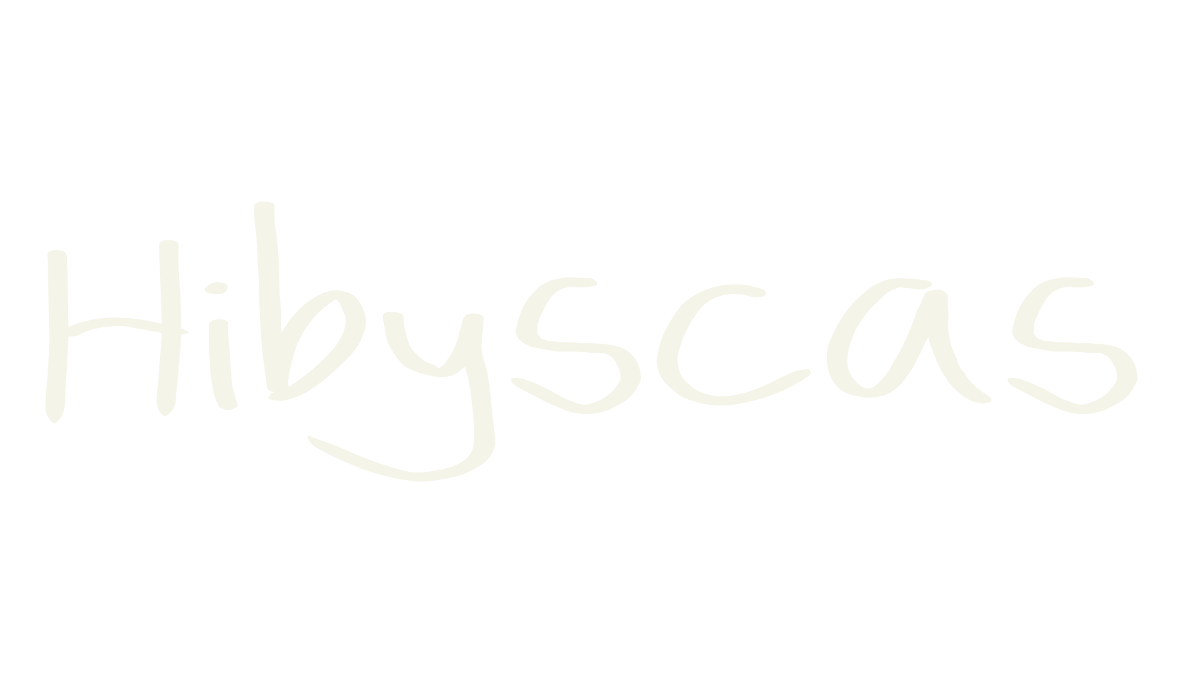 Hibyscas, handwriting font preview