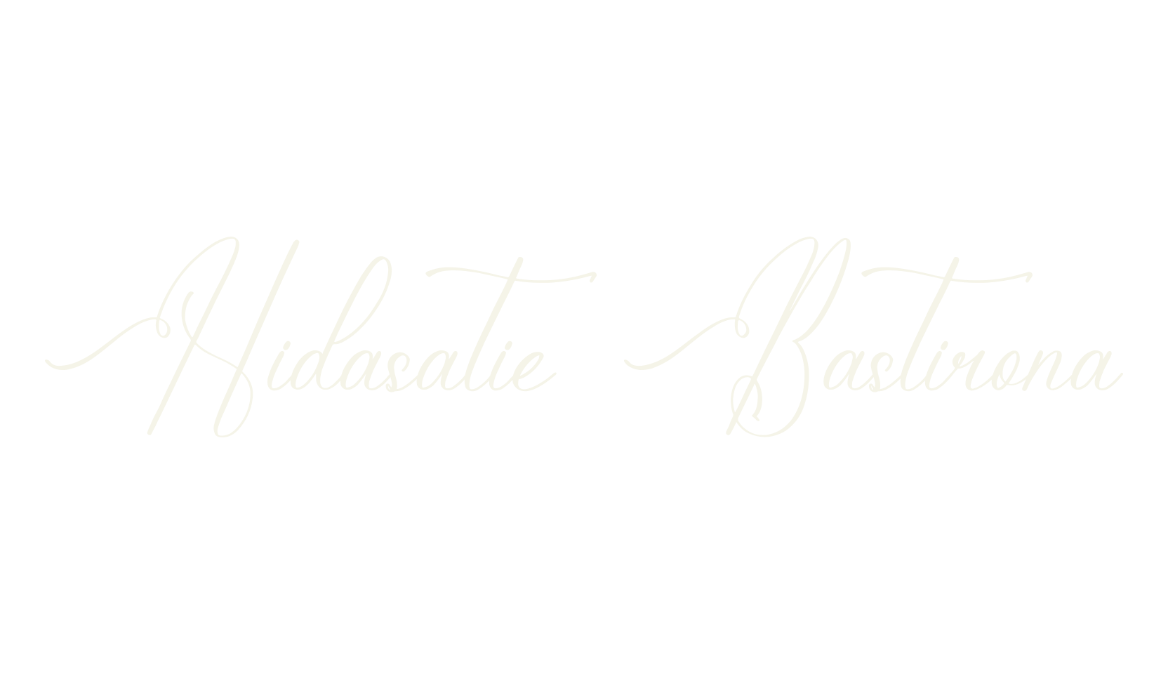 Hidasatie Bastirona, script font preview