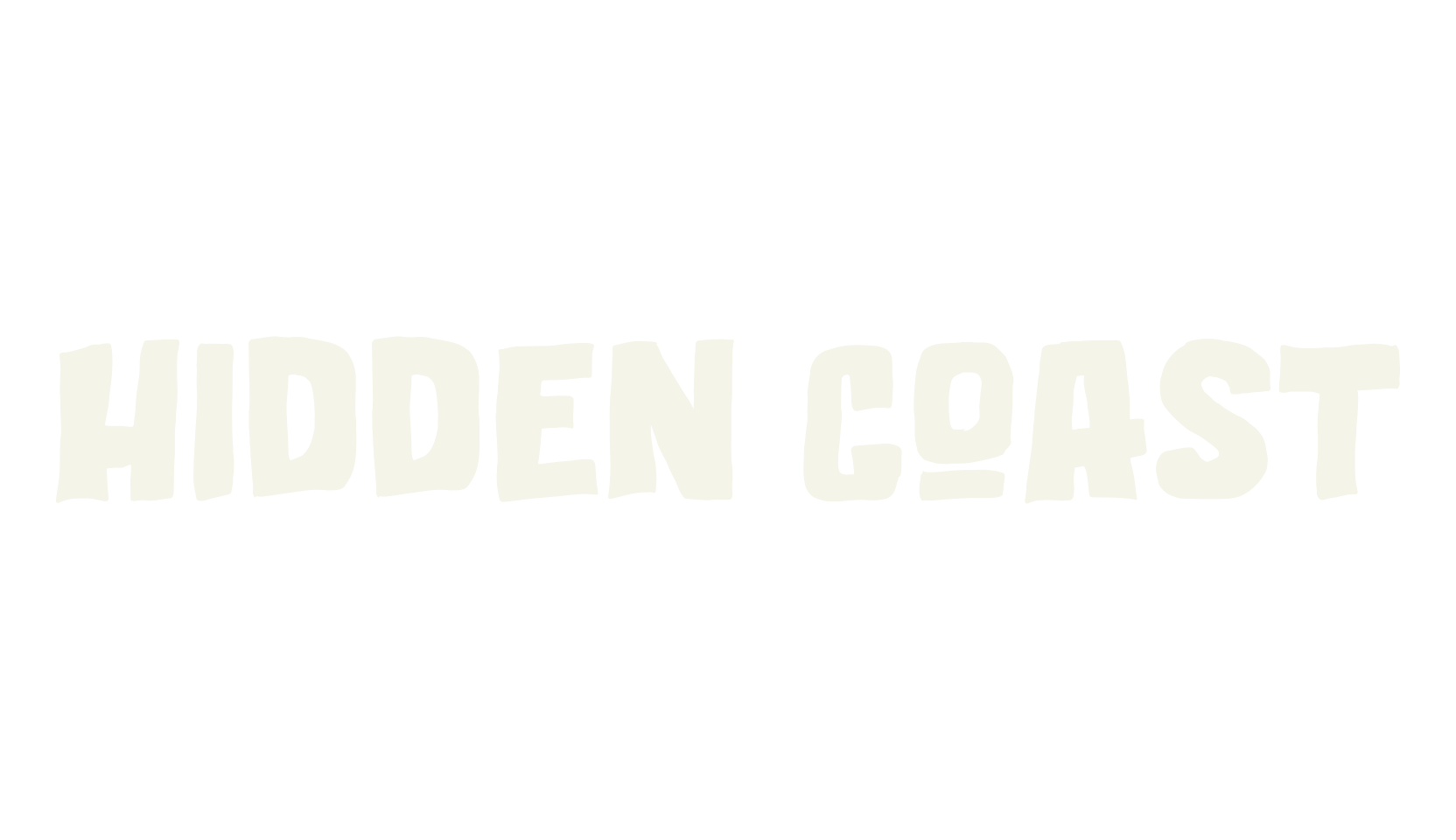 Hidden Coast, display market font preview