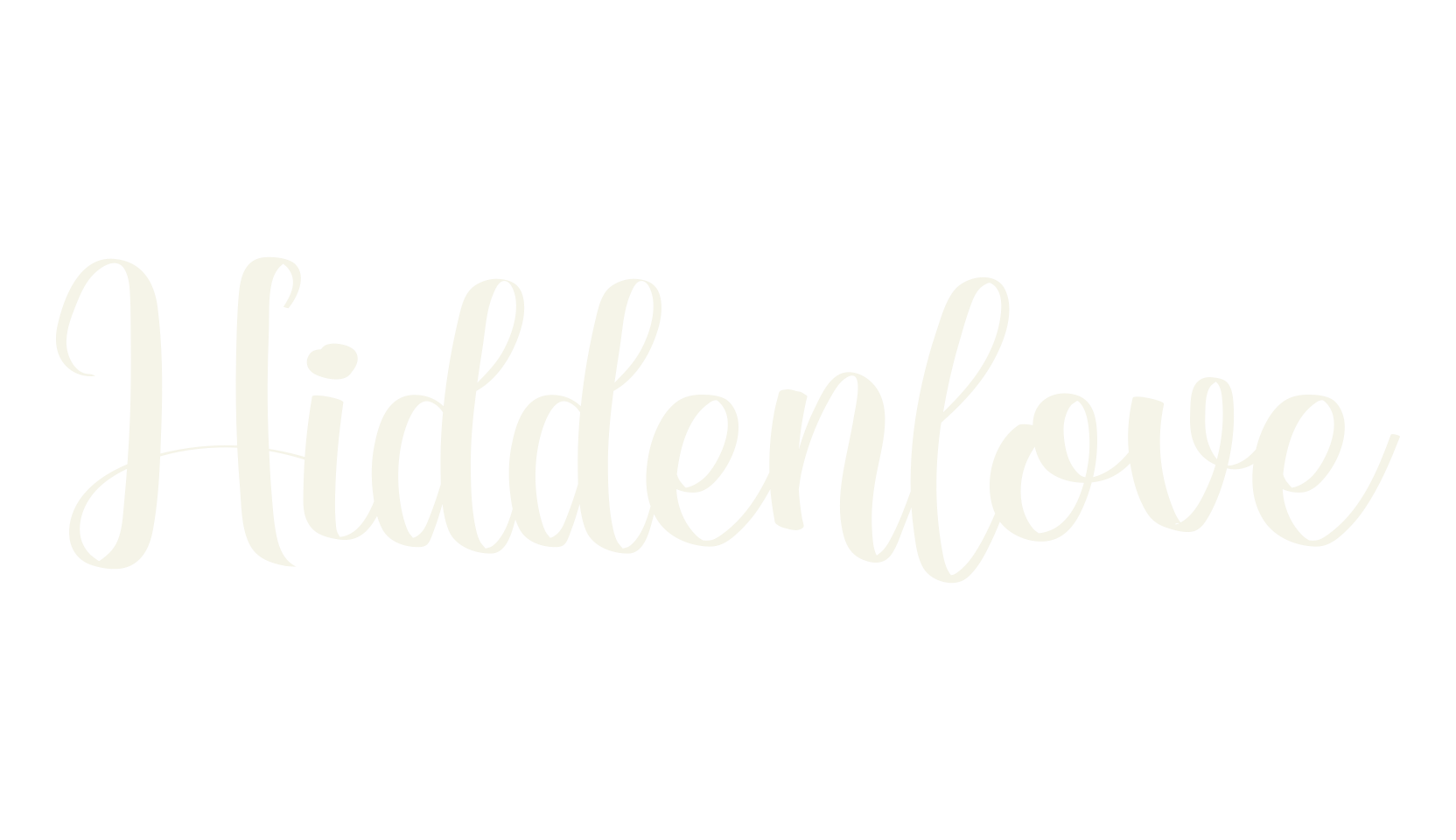 Hiddenlove, wedding font preview