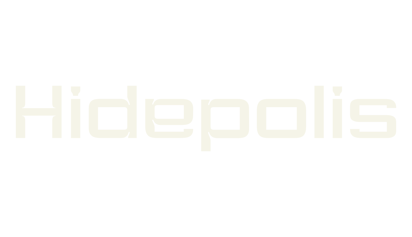 Hidepolis, sans font preview