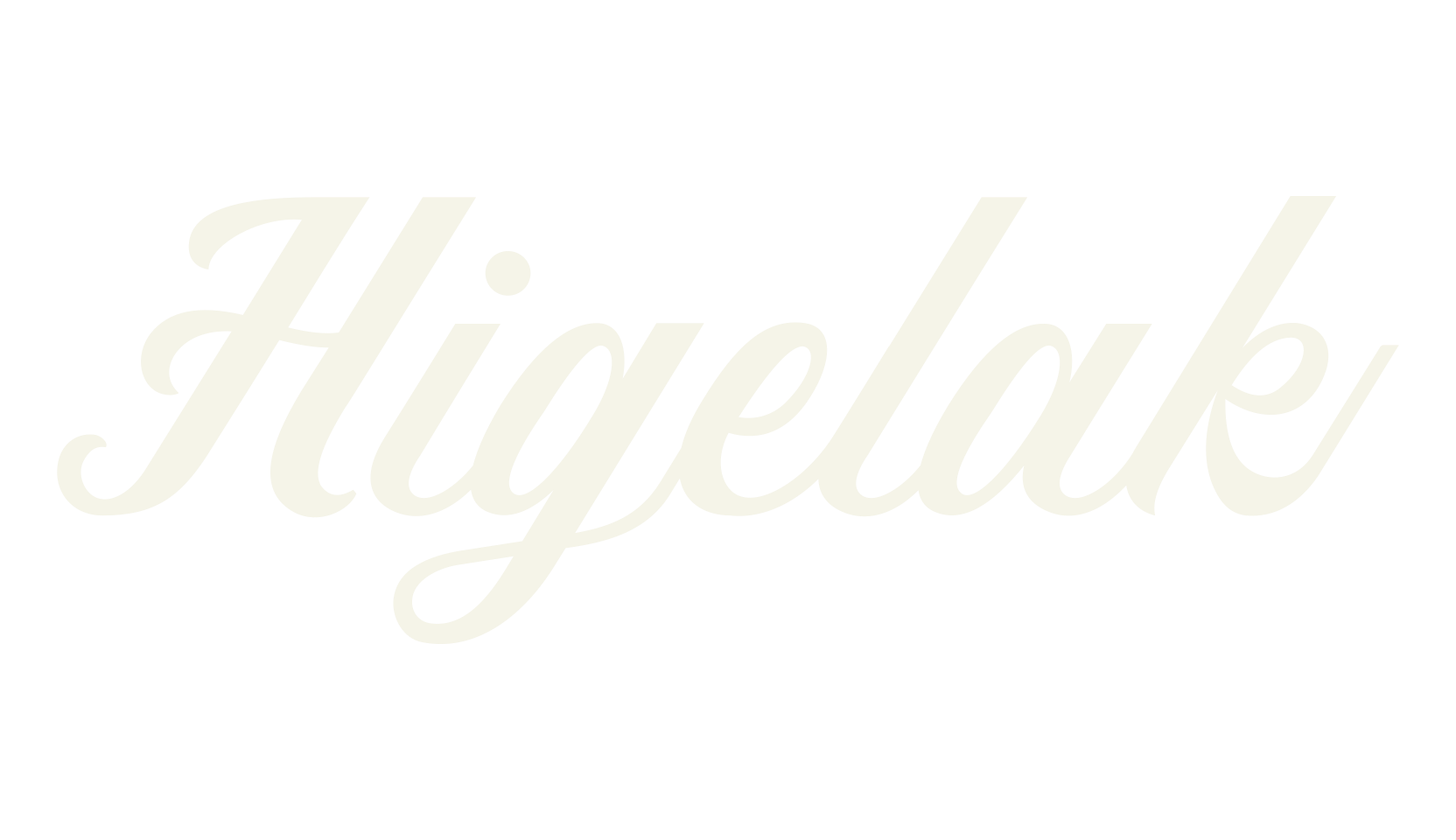 Higelak, calligraphy font preview