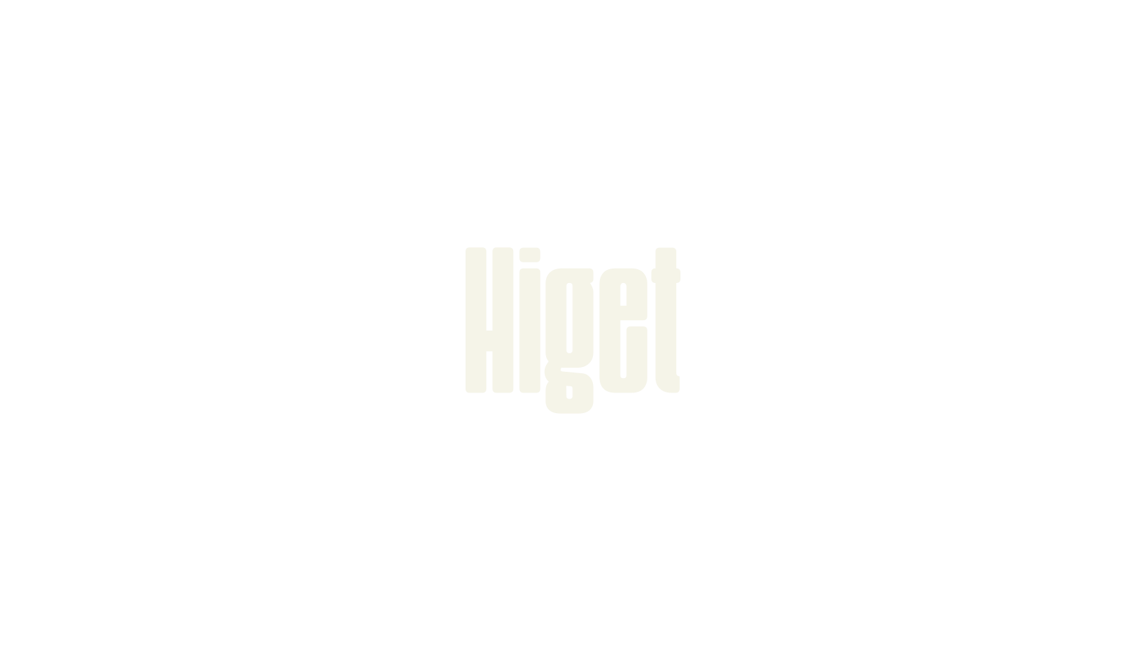 Higet, condensed font preview