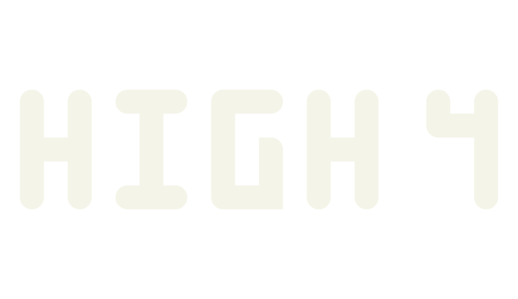 High 4, display font preview