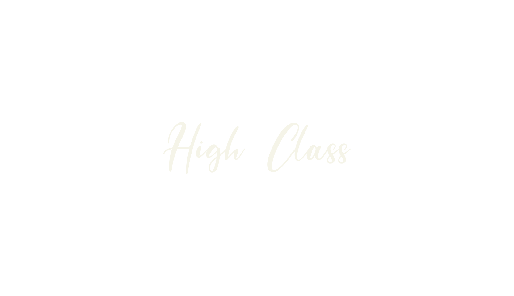 High Class, wedding font preview