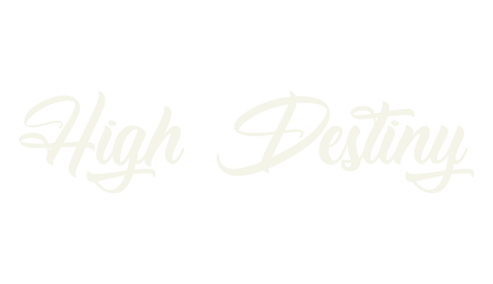 High Destiny, fashion sign font preview