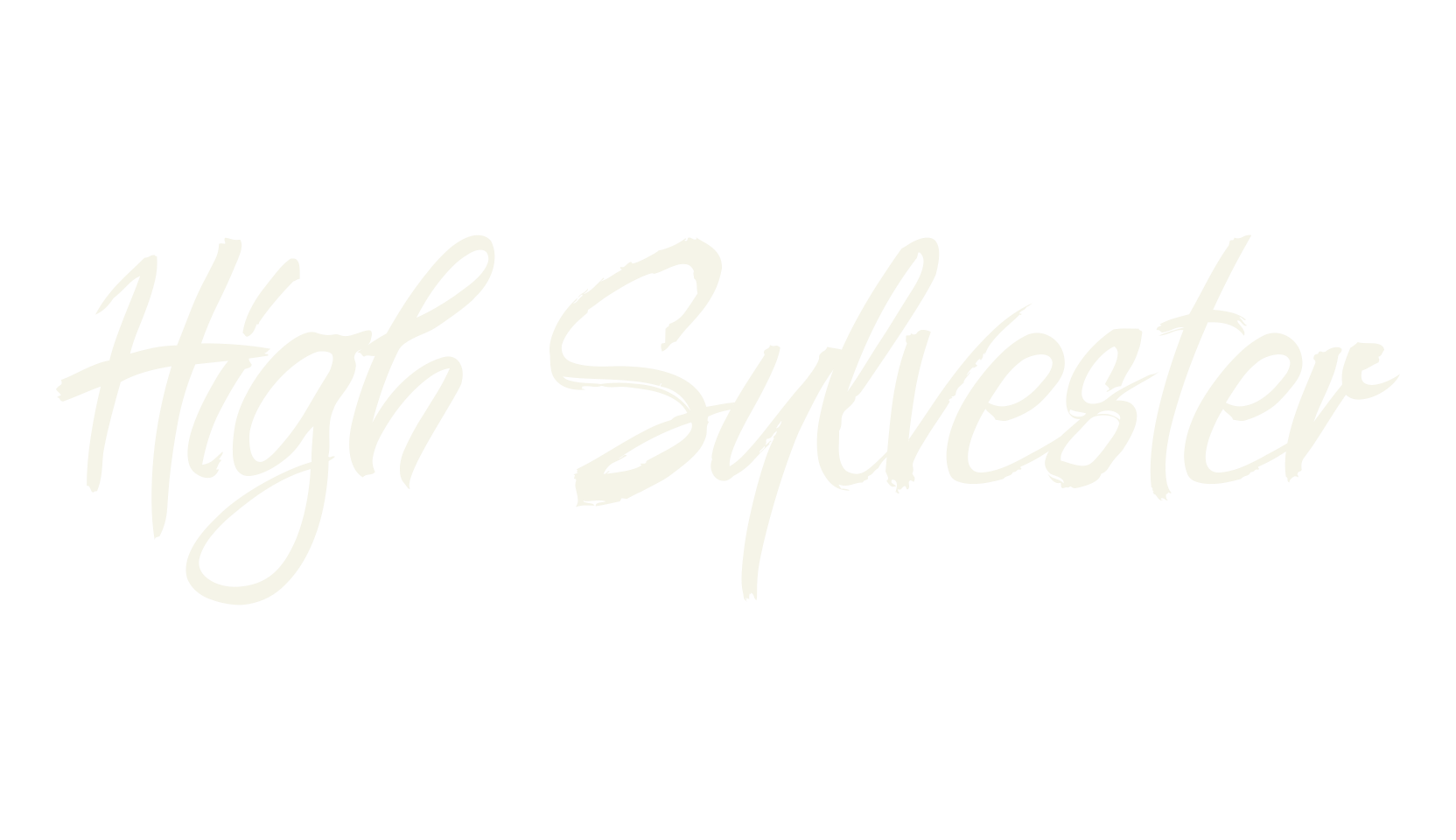 High Sylvester, signature font preview