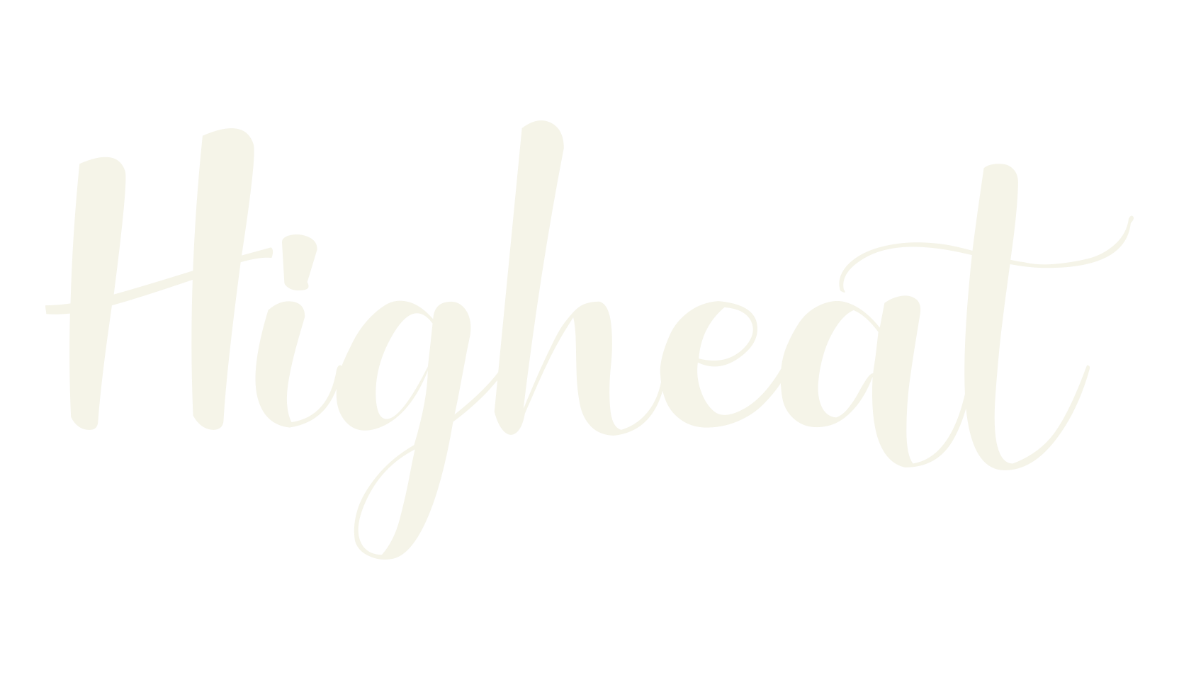 Higheat, swirly font preview