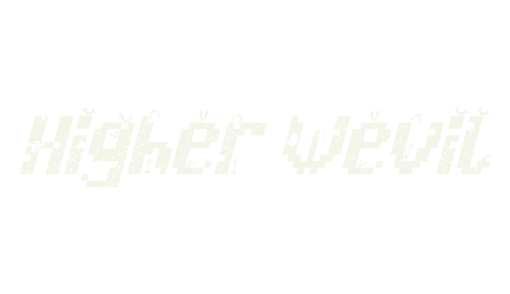 Higher Wevil, pixel font preview