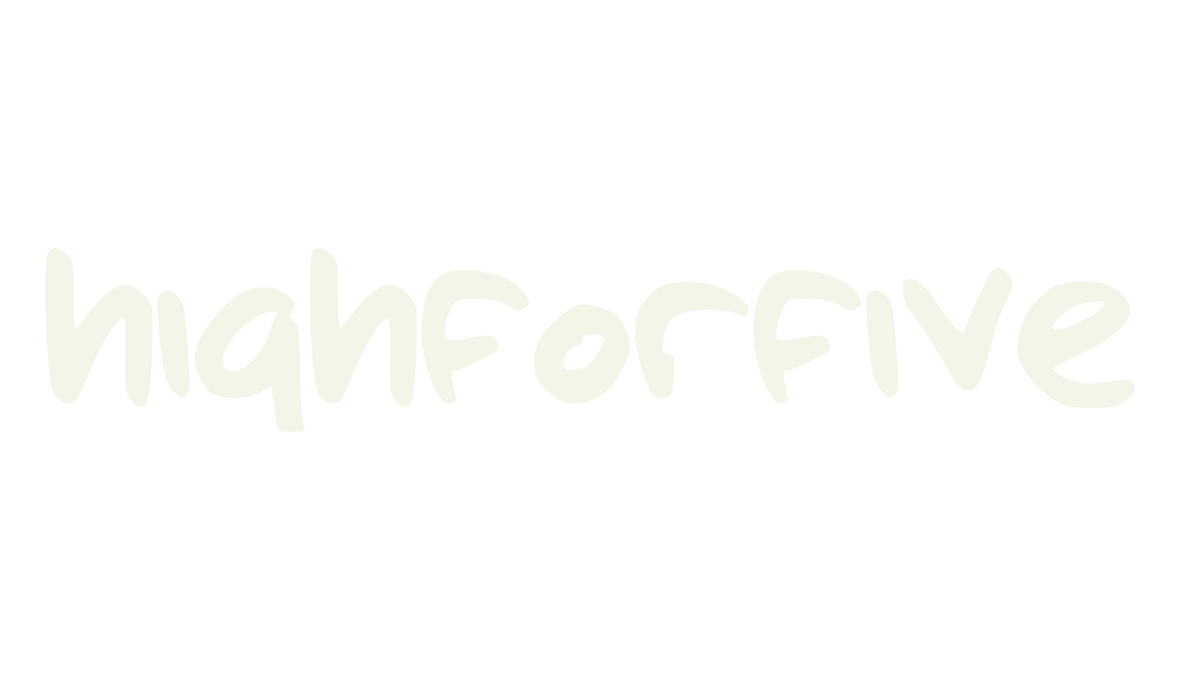 highforfive, handwriting font preview