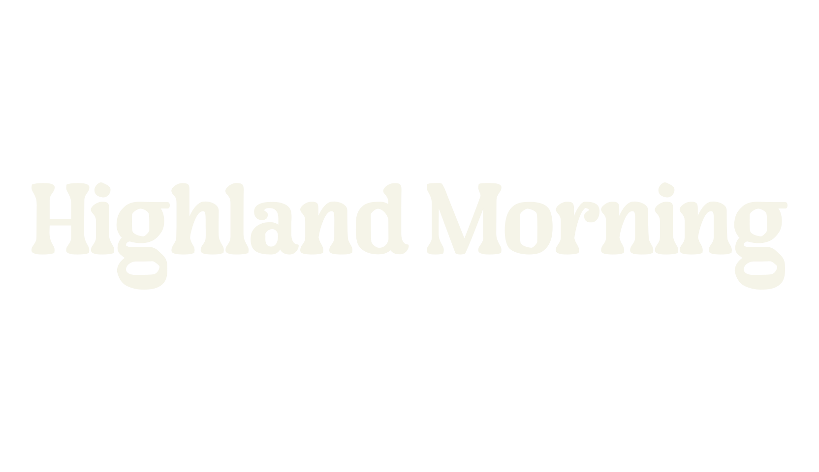 Highland Morning, serif font preview