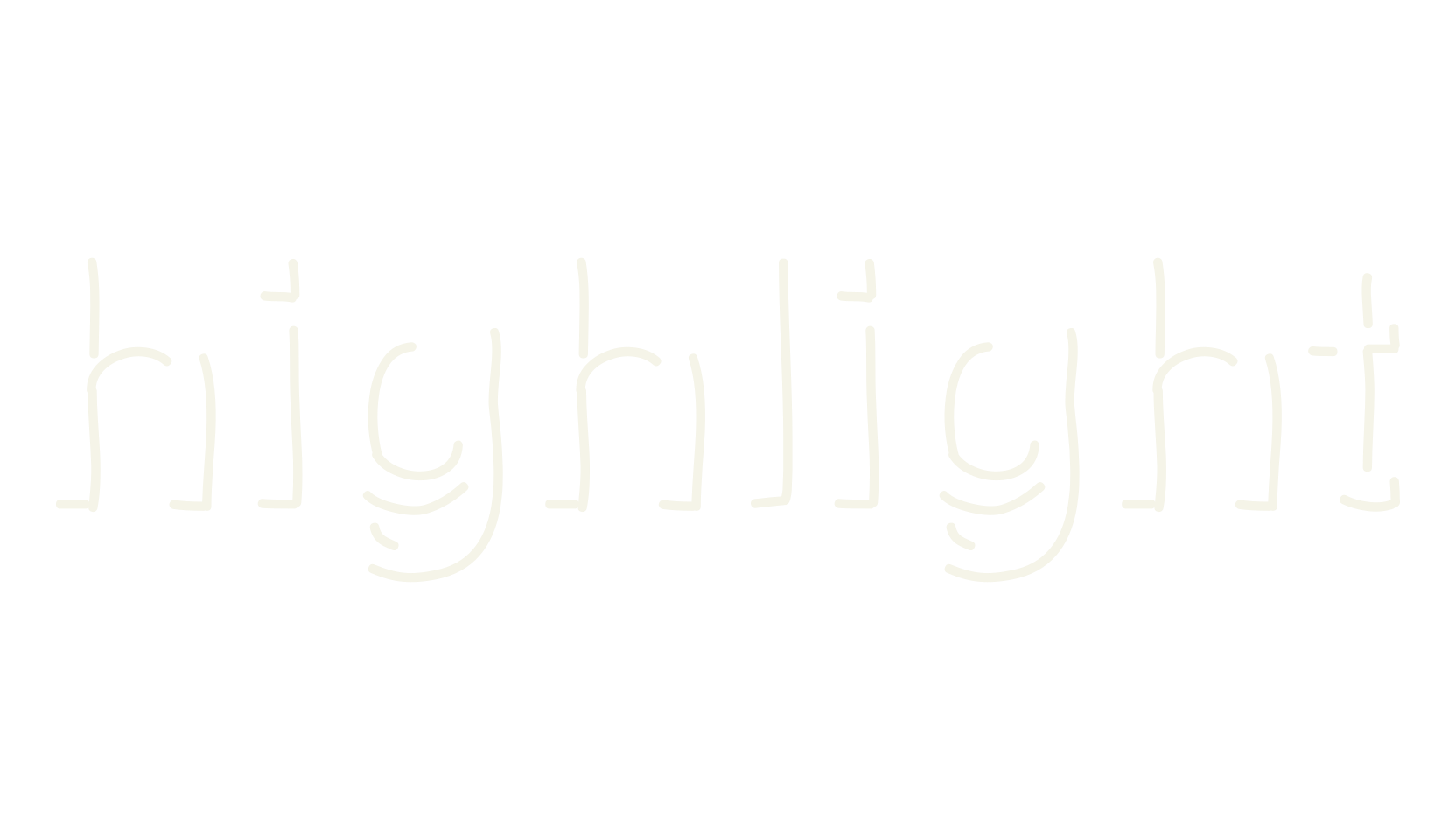 highlight, shadow font preview