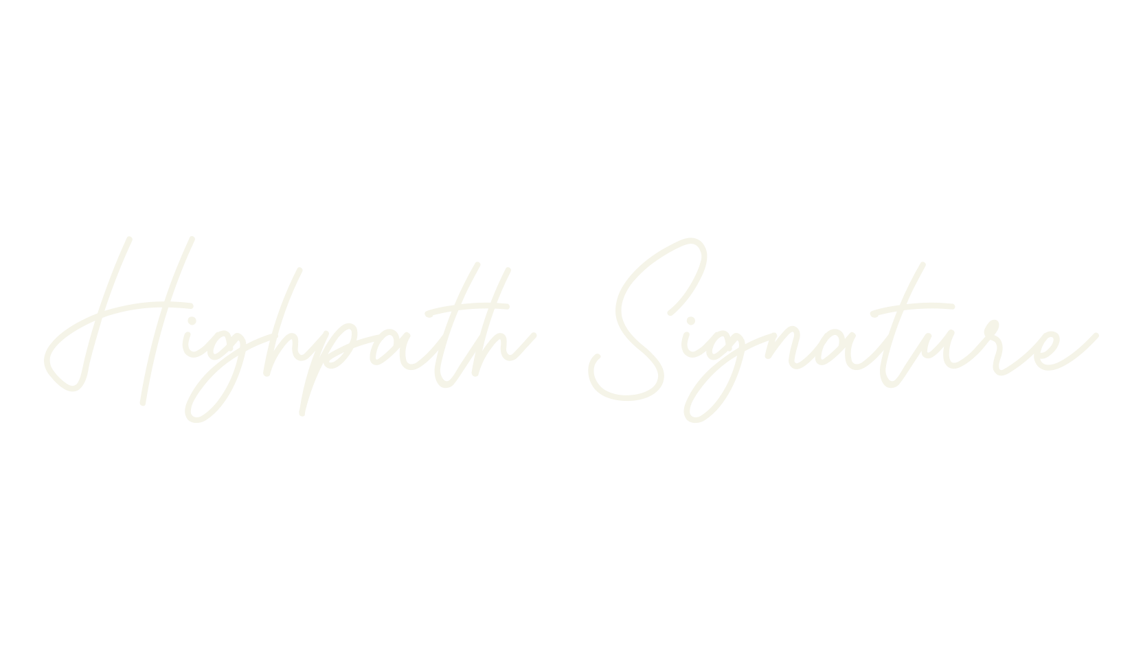 Highpath Signature, fashion script font preview