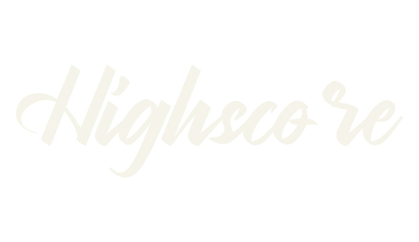 Highscore, calligraphy font preview