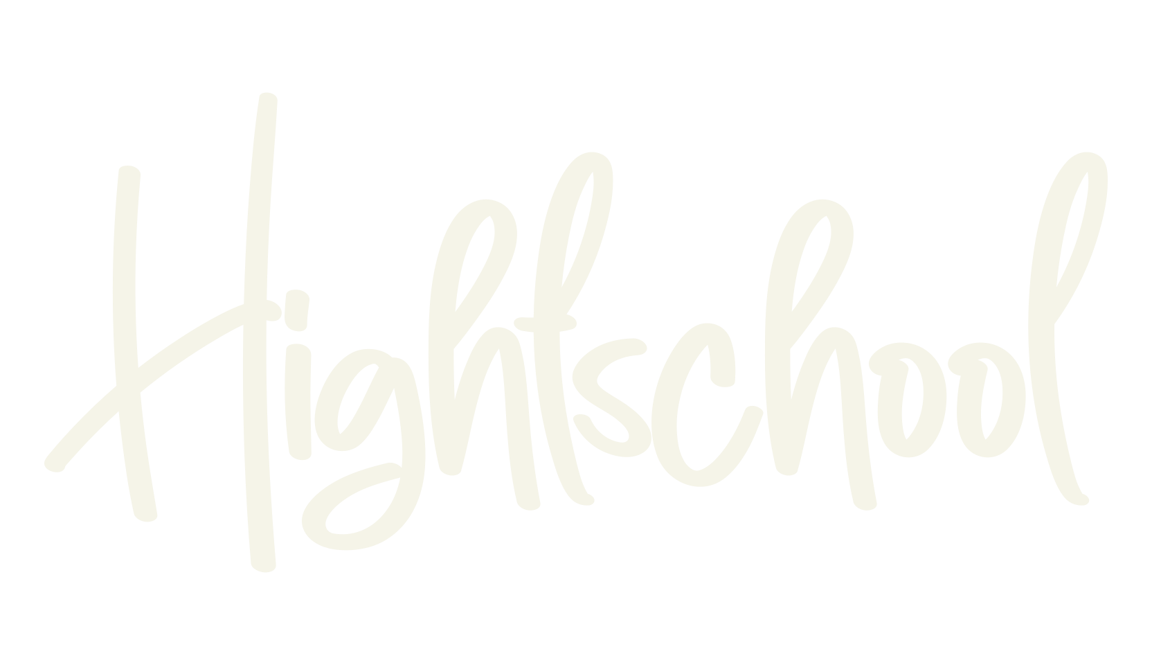 Hightschool, calligraphy font preview