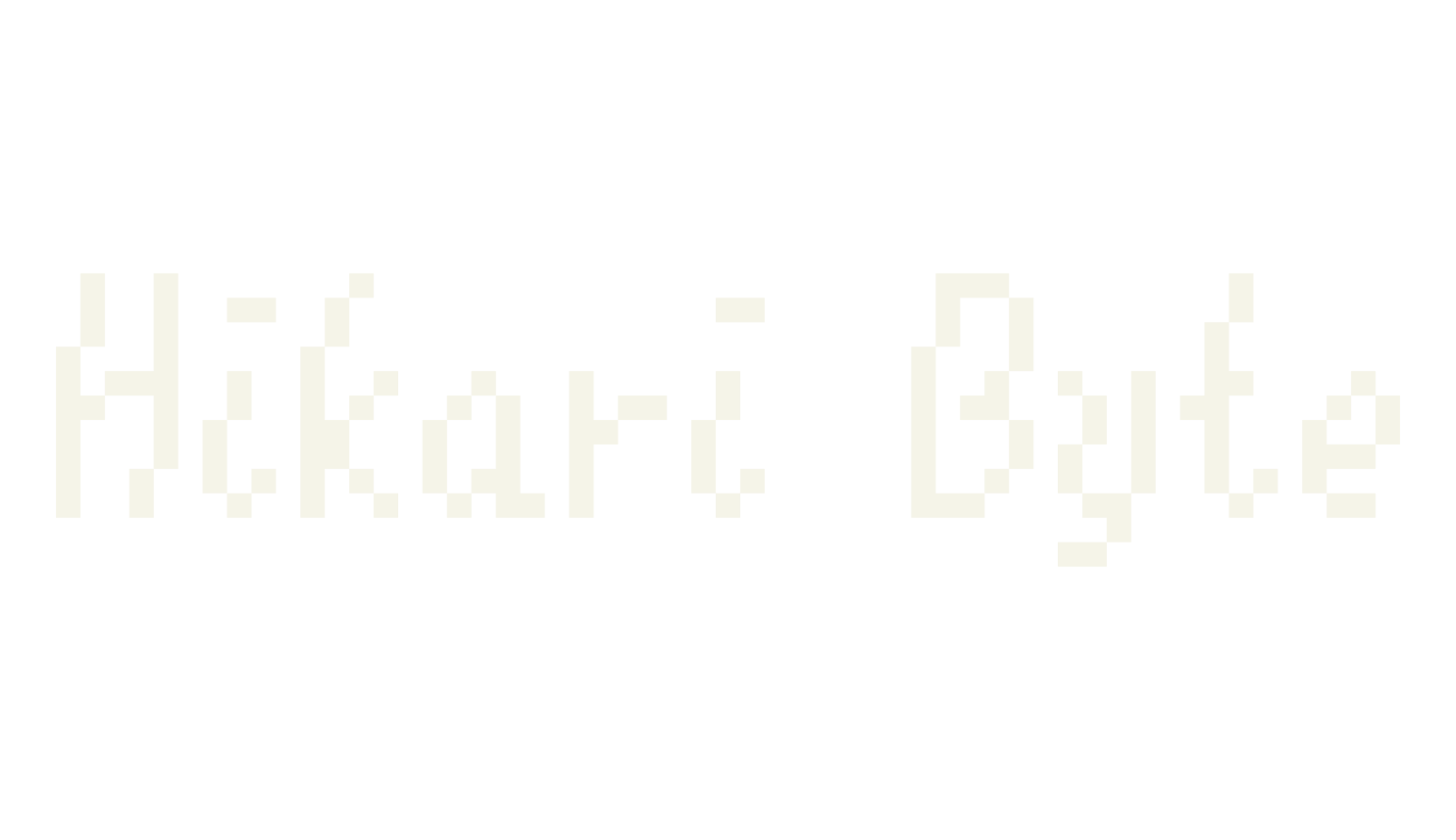 Hikari Byte, kawaii font preview